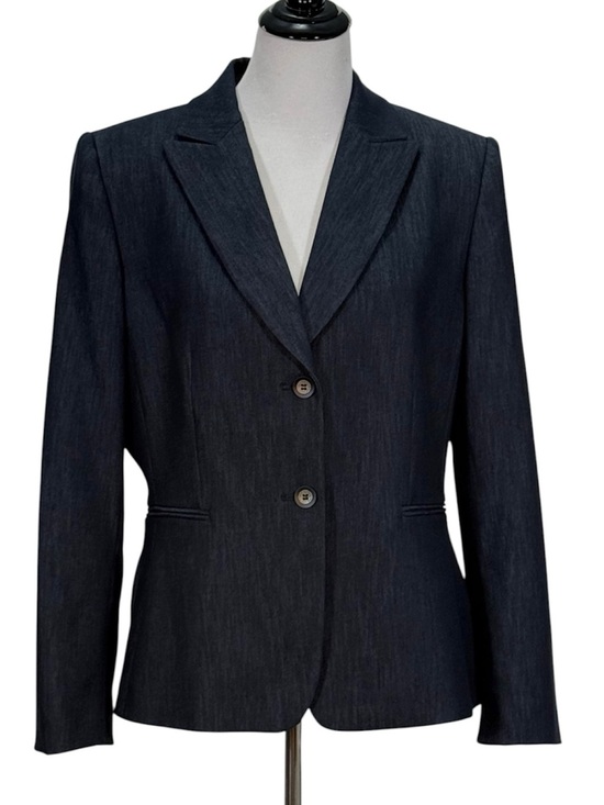 Alex Marie Jackets & Blazers - Alex Marie Blazer Jacket Women’s Size 14 Dark Blue Denim Look Tailored Lined